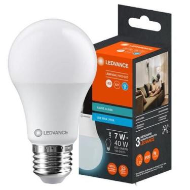 Imagem de Lampada Led Bulbo 7w Branca Fria 6500K Bivolt E27 - Ledvance OSRAM