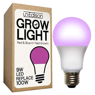 Imagem de Un-Edison Grow Light A19 9W LED vermelho e azul espectro frutificação de alto rendimento