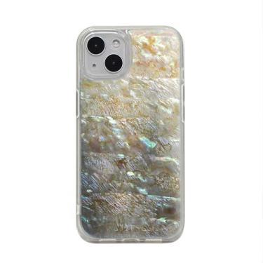 Imagem de Capa de iPhone feita à mão cinza Abalone Shell e resina, presente de design brilhante, IOAE Studio (iPhone 16 Pro Max)