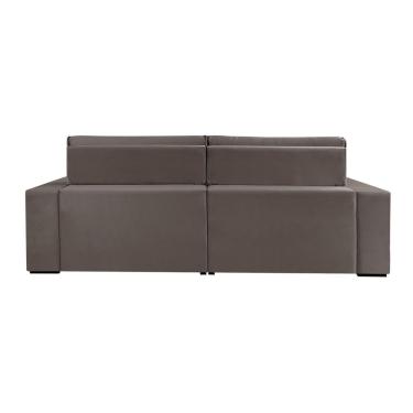 Imagem de Sofá 2 Lugares 190cm Retrátil E Reclinável Free Veludo Bege Natural