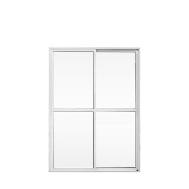 Imagem de Porta De Alumínio De Correr 210x120cm 2 Folhas Suprema Branco