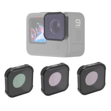 Imagem de Kit Filtros Cpl+nd8-16 June Star Para Gopro 12-11-10 E 9 Black