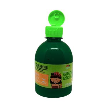 Imagem de Tinta Guache Escolar Pet 250ml Com Aplicador Piratininga Verde Escuro