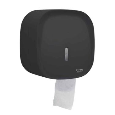 Imagem de Suporte Para Papel Higiênico Rolão 300mts Preto Invoq Premisse