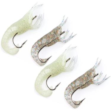 Imagem de Kit 2 Cartela Isca Soft Maruri Camarão W025 7cm - 4pçs