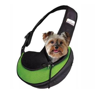 Imagem de Mochila Bolsa Canguru Transversal Para Transporte De Pet Tamanho M Vermelho