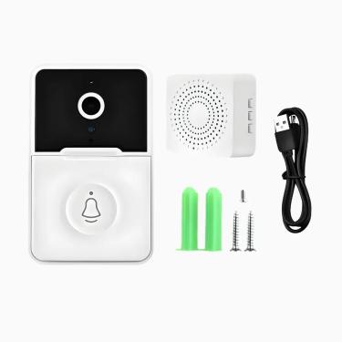 Imagem de Campainha De Vídeo Câmera Wifi Sem Fio Inteligente Interfone Com áudio