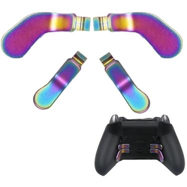 Imagem de 4 PCS Elite Controller Paddles for Xbox One Elite Controller Series 2 Model 1797/1698,Stainless Steel Replacement Parts for Xbox Elite Controller Series 2 Core(Rainbow)