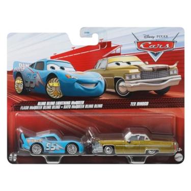 Imagem de Cars Disney Pixar Pack of 2 Metal Cars 1:55 - Die-Cast Bling Bling Lightning McQueen & Tex Dinoco