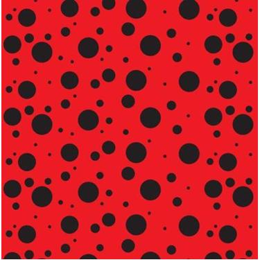 Imagem de Tnt Estampado Poa Vermelho/ Preto - Supper