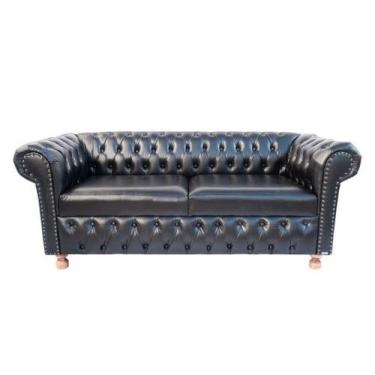 Imagem de 1 sofa chesterfield  2m victório corano café - novo encanto