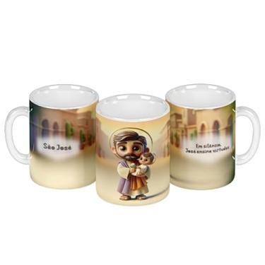 Imagem de Caneca branca católica divina animação (14949)