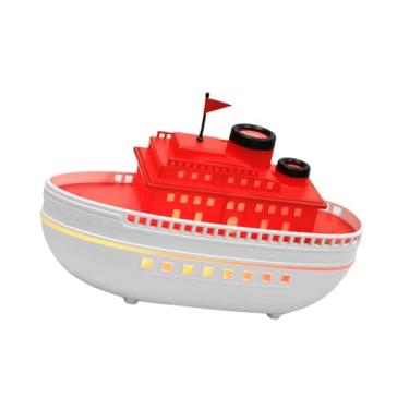 Imagem de IEUDNS Umidificador de ar para navios, difusor silencioso de óleos essenciais, 7 luzes para berçário doméstico, Vermelho Branco