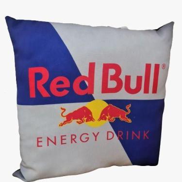 Imagem de Almofada Decorativa Cheia 50x50 Sofá Sala Quarto - Red Bull - Maria do