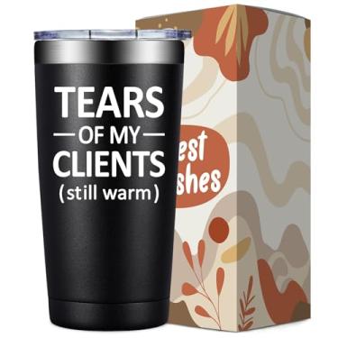 Imagem de SpenMeta Presentes pessoais para treinadores atléticos - massagista, vendedor, corretor de imóveis, presente de treinador de ginástica, Tears of My Client - Copo copo de 590 ml