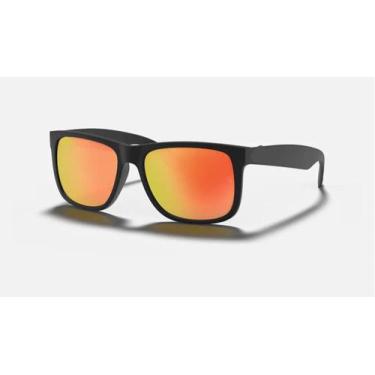 Imagem de Óculos De Sol Justin Verme/Espelhado Classic Armação Acetato Preto - V
