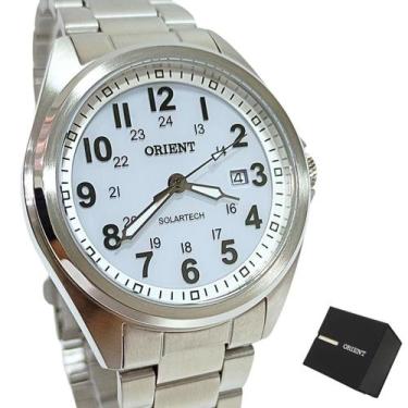 Imagem de Relógio Orient Masculino Solartech Analógico Prateado MBSS1492 B2SX