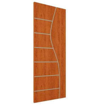 Imagem de Folha de Porta de Madeira Frisada 210x80 Espessura 3,5cm Valuchi - Val