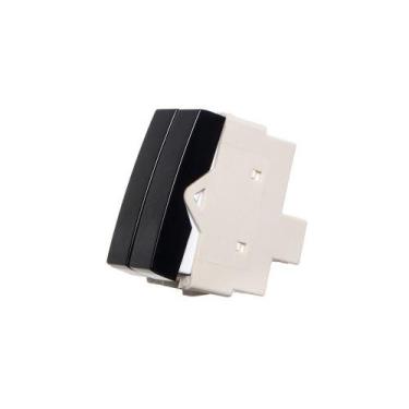 Imagem de Módulo Interruptor Duplo Paralelo MarGirius Sleek 10A Preto Ebony, Ebo