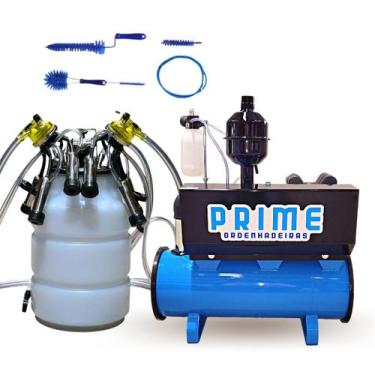 Imagem de Ordenhadeira Balde ao pé Completa Bv 450 L, Motor 2 Cv, 1 Conjunto Dup