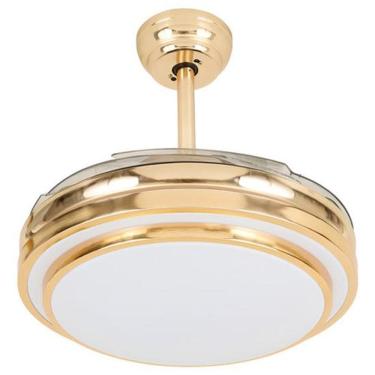 Imagem de Ventilador Teto Retratil Controle Remoto 110cm Golden Bivolt