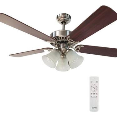 Imagem de Ventilador Teto Controle Remoto Vintage 102cm Bivolt Aliseu