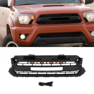 Imagem de Grade de corrida para para-choque dianteiro de carro para Tacoma 2012-2015 Kit de carroceria acessórios de carro (churrasqueira sem luz)
