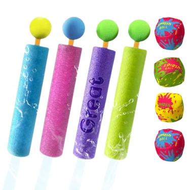 Imagem de Pistola de Água | Jato de Espuma e Água | Conjunto de Jogos para Piscina Brinquedo Interativo de Praia para Exterior Pátio Parque Animais de Estimação Acampamento Rio Piquenique Casa