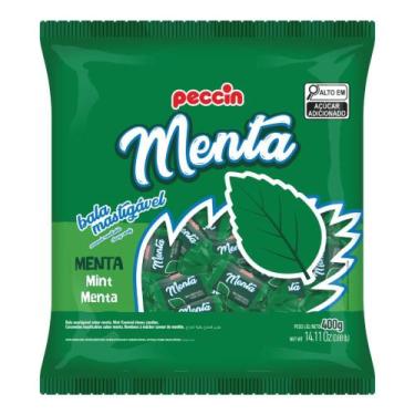 Imagem de Bala mastigável Menta Peccin Pacote 400gr