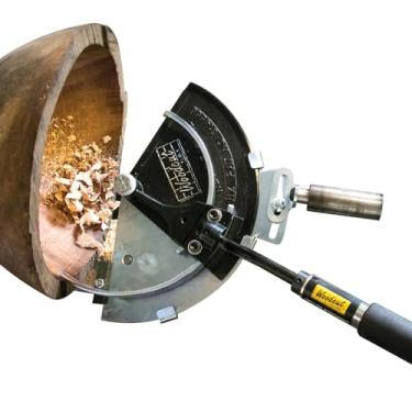 Imagem de Sistema completo original genuíno da Woodcut Tools Bowlsaver com duas facas para desbaste de tigelas de 7,6 cm a 30,5 cm em torno de madeira