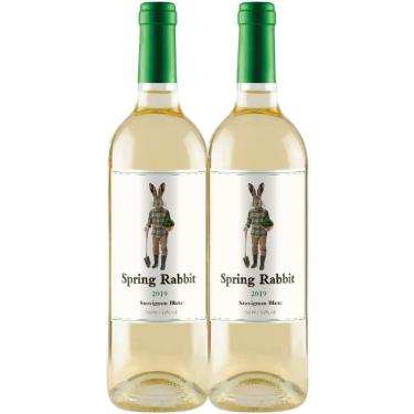 Imagem de Kit 2 Garrafas Vinho Branco Spring Rabbit Sauvignon Blanc 750ml