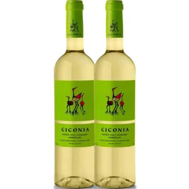 Imagem de Kit 2 Garrafas Vinho Branco Ciconia Alentejo 750ml
