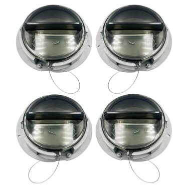 Imagem de Soundforge Suporte de documentos com trava de torção para caminhões e reboques – Tubo de armazenamento de plástico ABS com tampa anexada a arame, suporte de registro, cinza opaco 15,2 cm x 12,7 cm x 5