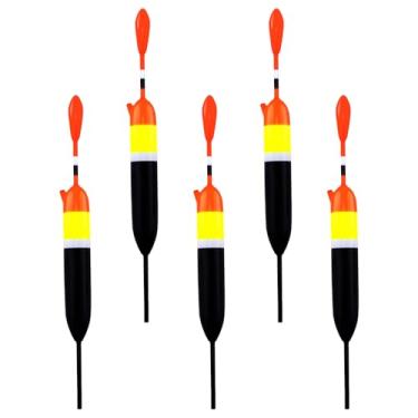 Imagem de Dr.Fish Pacote com 5 boias de pesca deslizantes boias de pesca de água doce para peixe tipo peixe peixe truta, robalo, walleye, flutuabilidade 3/226.8 g