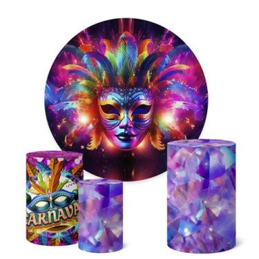 Imagem de Trio Capas Cilindro + Painel Redondo 1,50m Carnaval - Fadrix, K1CNV000