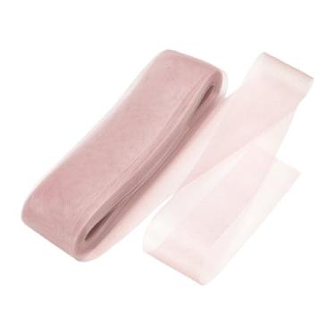 Imagem de HARFINGTON Trança de crina de cavalo rígida, 50 metros, 7,6 cm, acabamento macio de crina de cavalo para costura de desossada de poliéster, vestido de casamento, vestido de dança, corte de modelagem