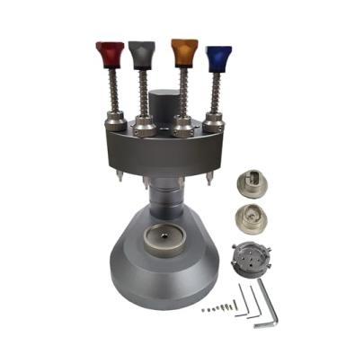 Imagem de OTOOLWORLD Watchmaker Relógio de alta precisão Presto de mão 4 pinos Presser Lifter Extrator Removedor de êmbolo Conjunto Ferramentas de Reparo de Relógio, Suporte de Movimento Multifuncional