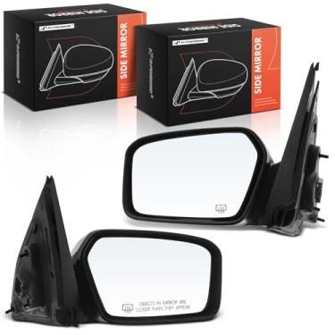 Imagem de A-Premium Par (2) espelhos retrovisores elétricos do lado do motorista e do passageiro - compatível com Lincoln MKZ 2007-2010, Zephyr 2006 - Espelho retrovisor externo cromado dobrável manual aquecido