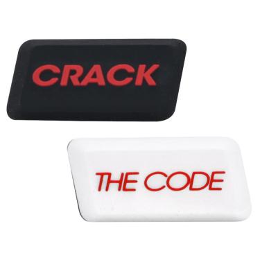 Imagem de Antivibrador Tecnifibre Spirit Crack The Code Com 02 Unidades Preto Branco e Vermelho