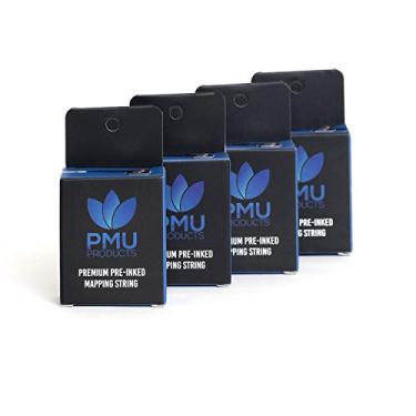 Imagem de PMU PRODUCTS Fio De Microblading Pré-Tatuado Original Para Mapeamento Sobrancelhas - Ferramenta Medição Marcação Simétricas (Pacote Com 4)