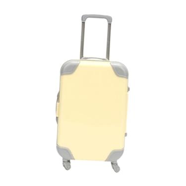 Imagem de MERIGLARE Mini mala porta-cílios portátil, caixa de embalagem fofa para lembrancinhas de festa, acessórios para casa de bonecas, caixa de armazenamento de, Amarelo