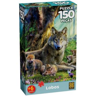 Imagem de Puzzle Lobos 150 Peças - Grow
