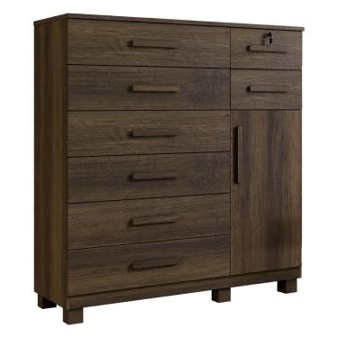 Imagem de Cômoda New Vitoria Com Porta e 8 Gavetas Benetil