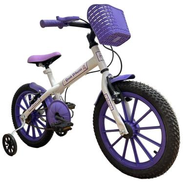 Imagem de Bicicleta Bike Infantil Aro 16 Ravok Com Rodinhas 3 A 7 Anos Roxo