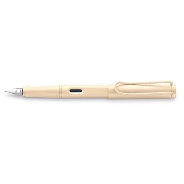 Imagem de Lamy Caneta-tinteiro Safari Cosy 020, edição especial, moderna na cor creme, com aderência ergonômica e design atemporal, força de ponta EF, modelo especial, pacote 1