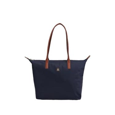 Imagem de Tommy Hilfiger Bolsa feminina Popette, azul espacial, tamanho único