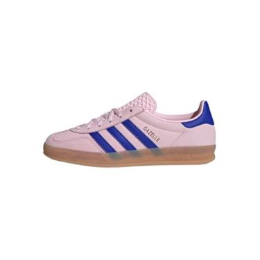 Imagem de adidas Tênis feminino Gazelle Indoor, Rosa claro/azul claro/goma, 36