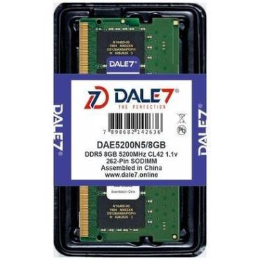 Imagem de Memória Dale7, 8GB, 5200Mhz, DDR5, Notebook, 1.1v