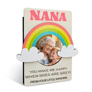 Imagem de Porta-retrato Nana, presente de Natal, aniversário, dia das mães, dia dos avós, molduras magnéticas de arco-íris para geladeira, moldura magnética para vovó, vovó, Grammy, 01