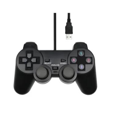 Imagem de Controle Usb Ps2 Para Computador Notebok Com Vibração Analógico